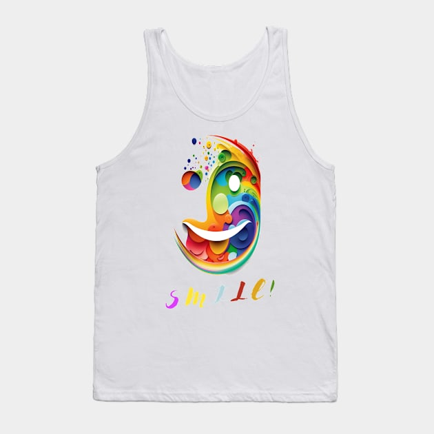 Smile and spread joy around you, Smiles are Contagious Tank Top by HSH-Designing